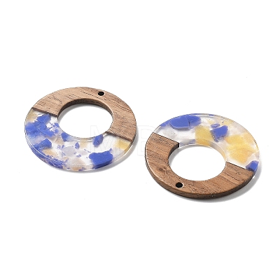 Resin and Walnut Pendants FIND-R051-13D-1