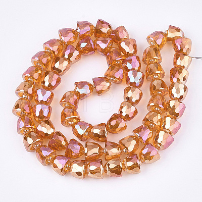 Electroplated Glass Beads EGLA-T016-01-B04-1
