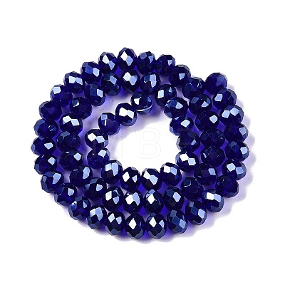 Electroplate Glass Beads Strands EGLA-A044-T8mm-A06-1