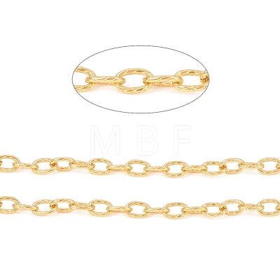 Textured Brass Cable Chain CHC-G012-01G-1