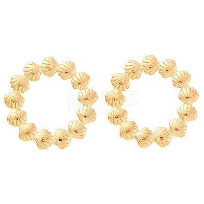 304 Stainless Steel Stud Earrings for Women EJEW-K306-18G-1