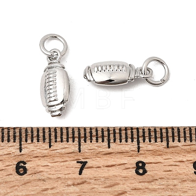 Sports Brass Charms KK-A289-04A-P-1