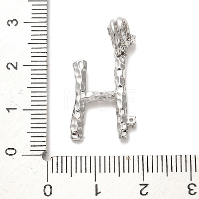 Rack Plating Brass Micro Pave Cubic Zirconia European Dangle Charms KK-L210-015P-H-1