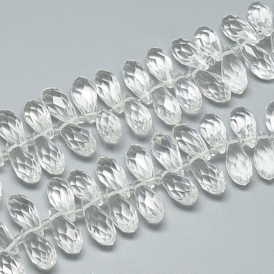 Glass Beads Strands EGLA-S142-10x21mm-10-1