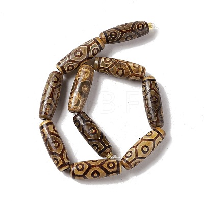 Tibetan Style dZi Beads Strands G-A024-01R-1