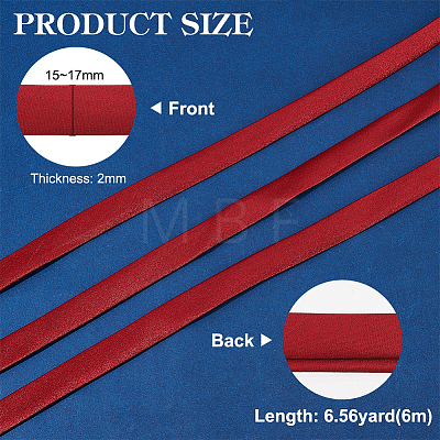 6M Polyester Satin Ribbons OCOR-WH0082-66A-1