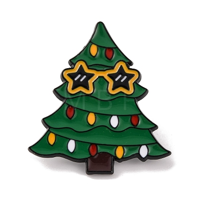 Christmas Tree Enamel Pins JEWB-M043-03B-1