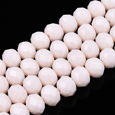 Opaque Solid Color Glass Beads Strands LS-EGLA-A034-P10mm-D33-1
