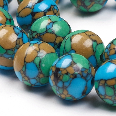 Synthetic Turquoise Beads Strands TURQ-G832-04-8mm-1