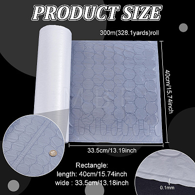 300M PVC Plastic Inflatable Bubble Cushioning Wrap for Packing ABAG-WH0045-91-1