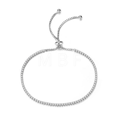 SHEGRACE Rhodium Plated 925 Sterling Silver Adjustable Bracelet JB416A-1