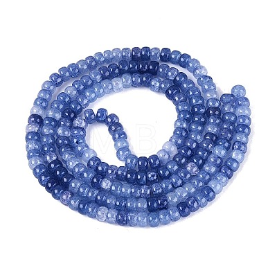 Ombre Effect Dyed Glass Beads Strands X-GLAA-Q106-05A-A16-1