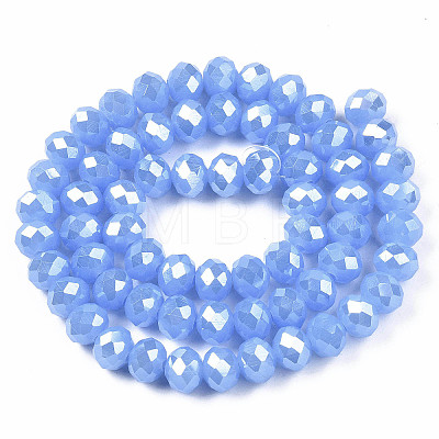 Electroplate Glass Beads Strands EGLA-A034-J3mm-A02-1