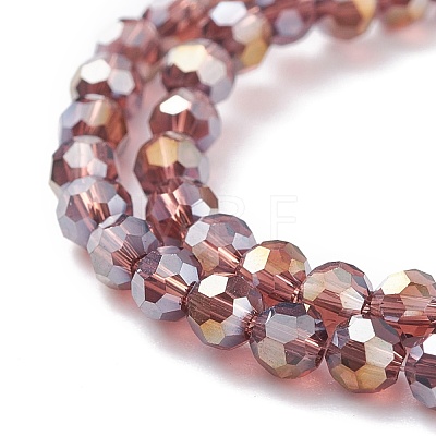 Electroplate Glass Beads Strands EGLA-D021-81-1