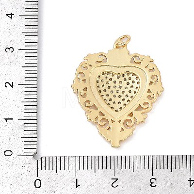 Brass Micro Pave Cubic Zirconia Pendants KK-A241-02G-1