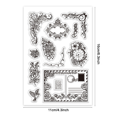 Custom Summer Theme PVC Plastic Clear Stamps DIY-WH0631-0040-1