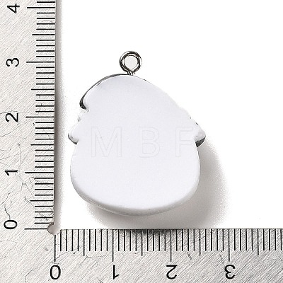 Opaque Resin Pendants RESI-K020-04H-1