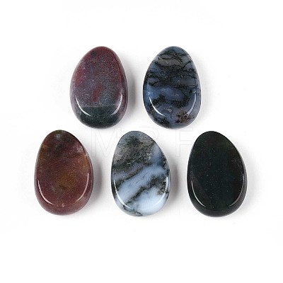 Natural Indian Agate Pendants G-N349-08F-1