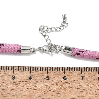 Ployester Core-Wrapped Round Cord Necklace Making LS-KK-CBACFA2-03P-24-1