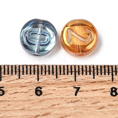 Electroplate Transparent Glass Beads EGLA-L047-02B-1