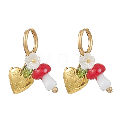 Acrylic Heart Locket Hoop Earrings EJEW-JE06844-02-1