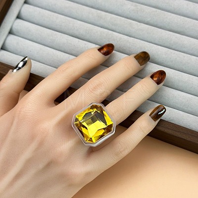 Acrylic & Resin Finger Rings WGB781E-02-1