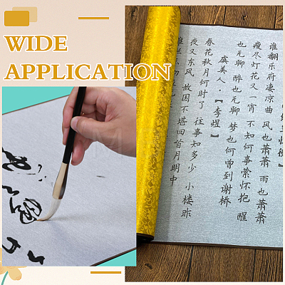 Brocade Chinese Calligraphy Brush Water Writing Magic Cloth AJEW-WH0609-814-1