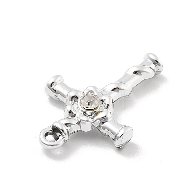 Alloy Rhinestone Pendants FIND-U026-23P-1