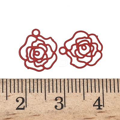 Spray Paint 430 Stainless Steel Charms STAS-C153-10A-1