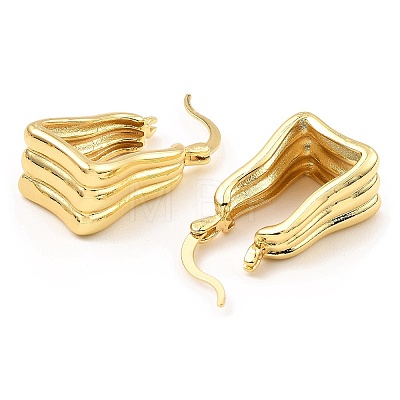 Rack Plating Brass Hoop Earrings EJEW-M223-07G-1