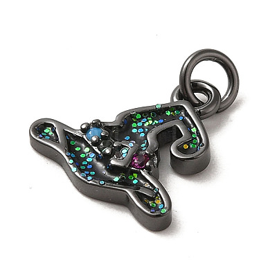 Halloween Sequins Brass Enamel Pendants LS-KK-A203-02B-1
