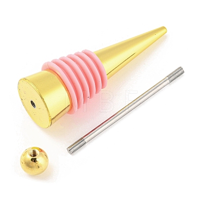 DIY Beadable Alloy Red Wine Stopper AJEW-Z016-03B-G-1