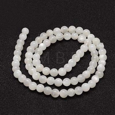 Natural White Moonstone Beads Strands G-F306-05A-6mm-1