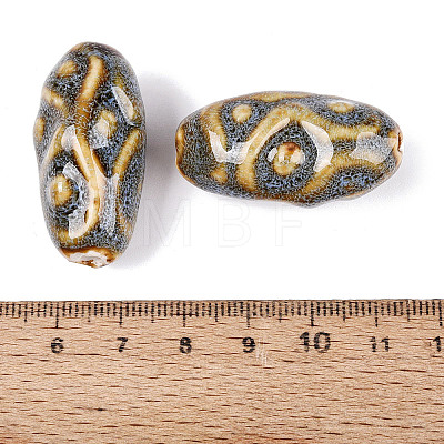 Vintage Handmade Porcelain Beads PORC-Q008-12A-1