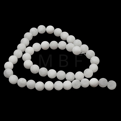 Olycraft 4 Strands 4 Style Natural White Jade Beads Strands G-OC0002-87-1