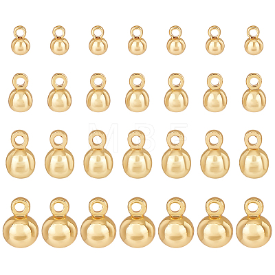 40Pcs 4 Styles Brass Charms KK-BC0013-80-1