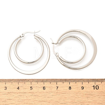 201 Stainless Steel Earrings EJEW-Q026-06P-B-1