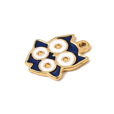 304 Stainless Steel Enamel Pendant Rhinestone Settings SA-CBA8660-05G-1