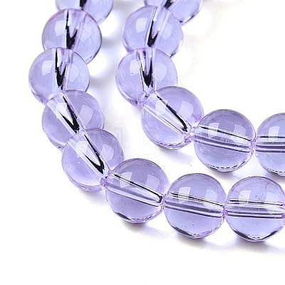 Transparent Glass Beads Strands X-GLAA-T032-T8mm-01-1