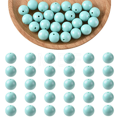 30Pcs Round Silicone Beads SIL-SZ0004-23J-1