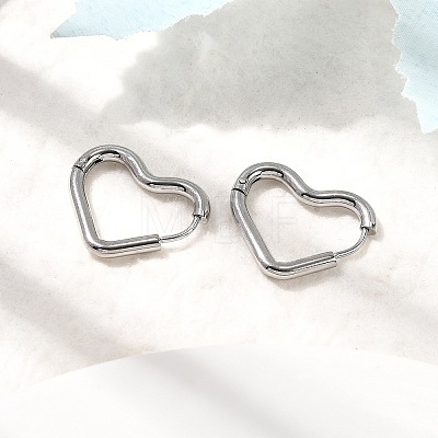 201 Stainless Steel Hoop Earrings EJEW-Z137-02P-02-1