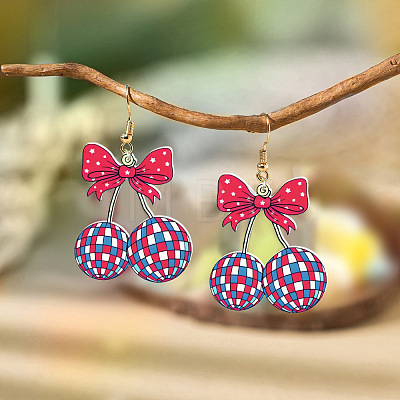 Teachers' Day Acrylic Dangle Earrings EJEW-I325-01G-03-1