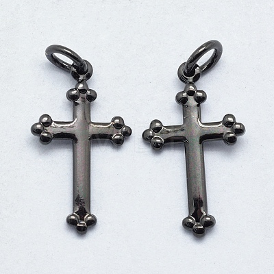 Brass Pendants KK-J279-30B-NR-1