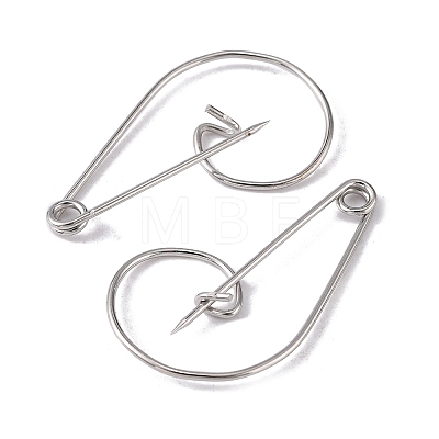 Iron Brooch Findings X-IFIN-K028-01P-1
