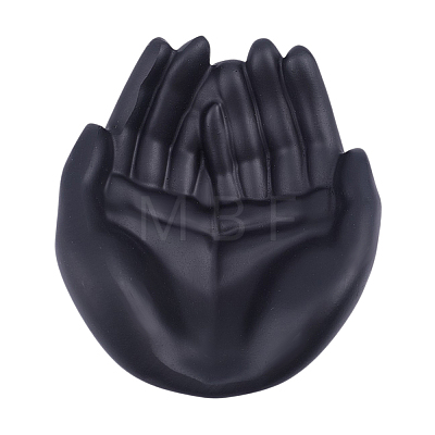 Hand Shaped Resin Jewelry Trays for Trinkets ODIS-WH0043-331B-1