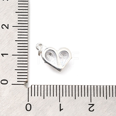 925 Sterling Silver Enamel Heart Ice Cream Charms STER-H116-03S-02-1