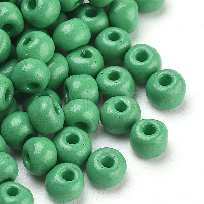 Baking Paint Glass Seed Beads SEED-Q025-4mm-M13-1