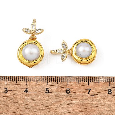 Natural Baroque Keshi Pearl Pendants PALLOY-JF05760-1