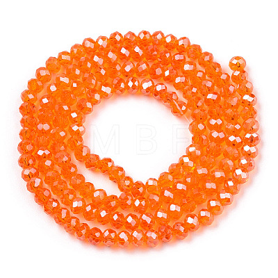 Electroplate Glass Beads Strands EGLA-A034-T2mm-A23-1