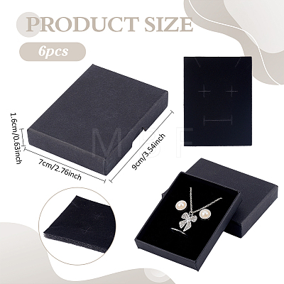 6Pcs Paper Jewelry Set Gift Packing Boxes CON-PH0003-83A-01-1